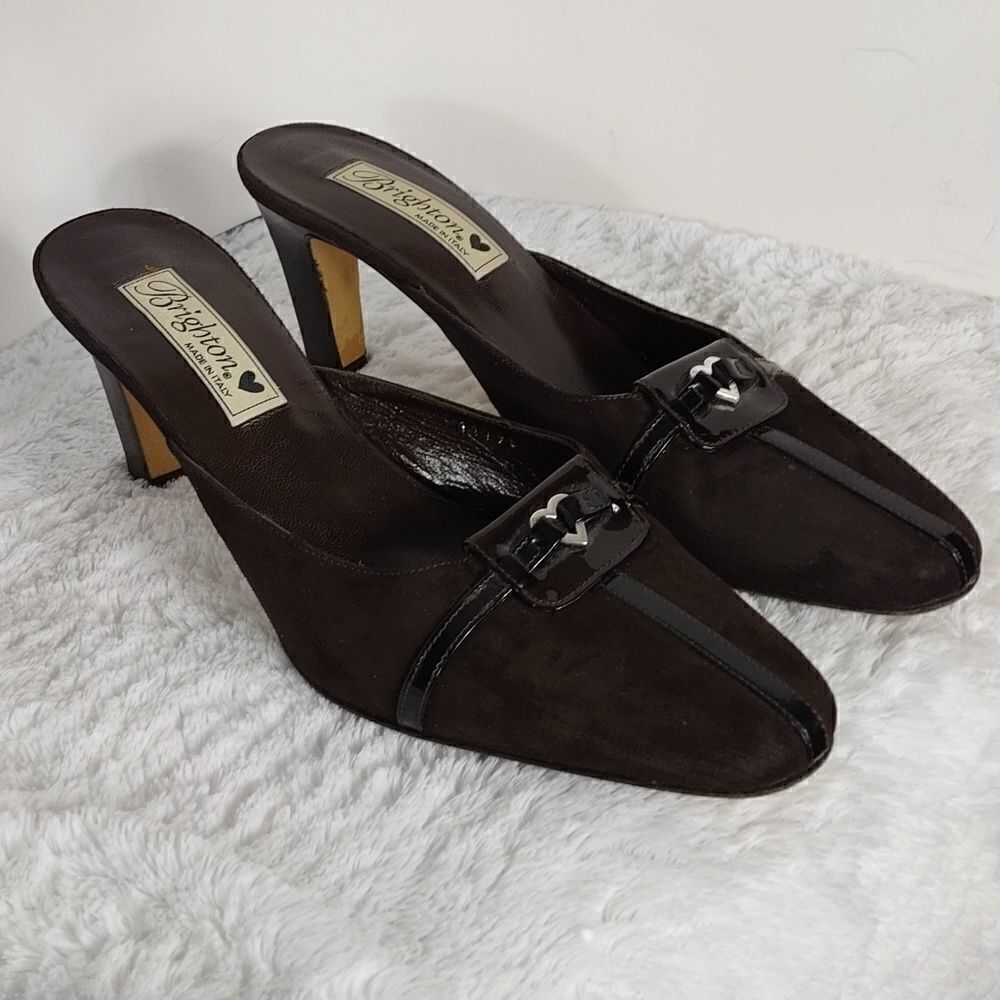 Brighton "Wanda" Suede Leather Slipon Shoes